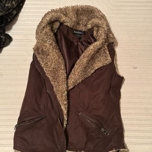 brown vest